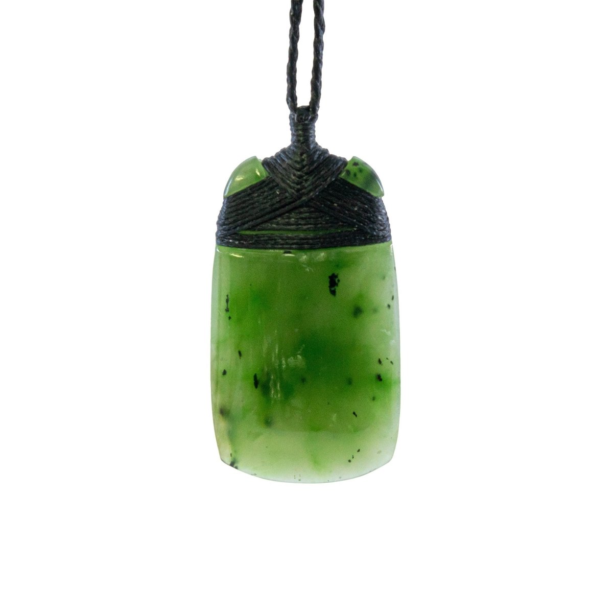 New Zealand Māori Inspired Nephrite Jade Adze Toki Strength Necklace QZT5228B Earthbound Pacific