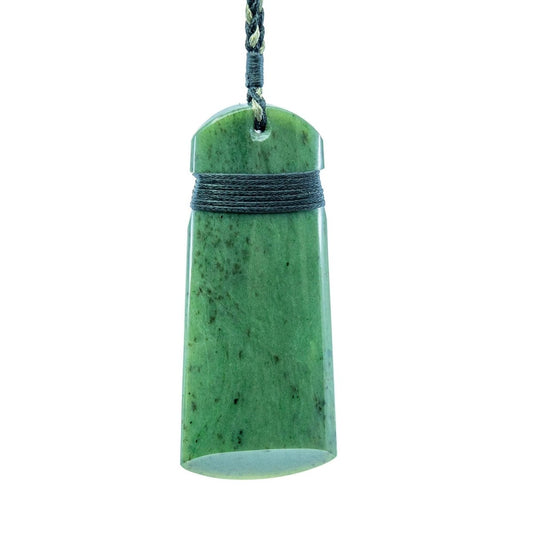 Toki Necklace | Maori Inspired Nephrite Jade Pendant JT82b Earthbound Pacific