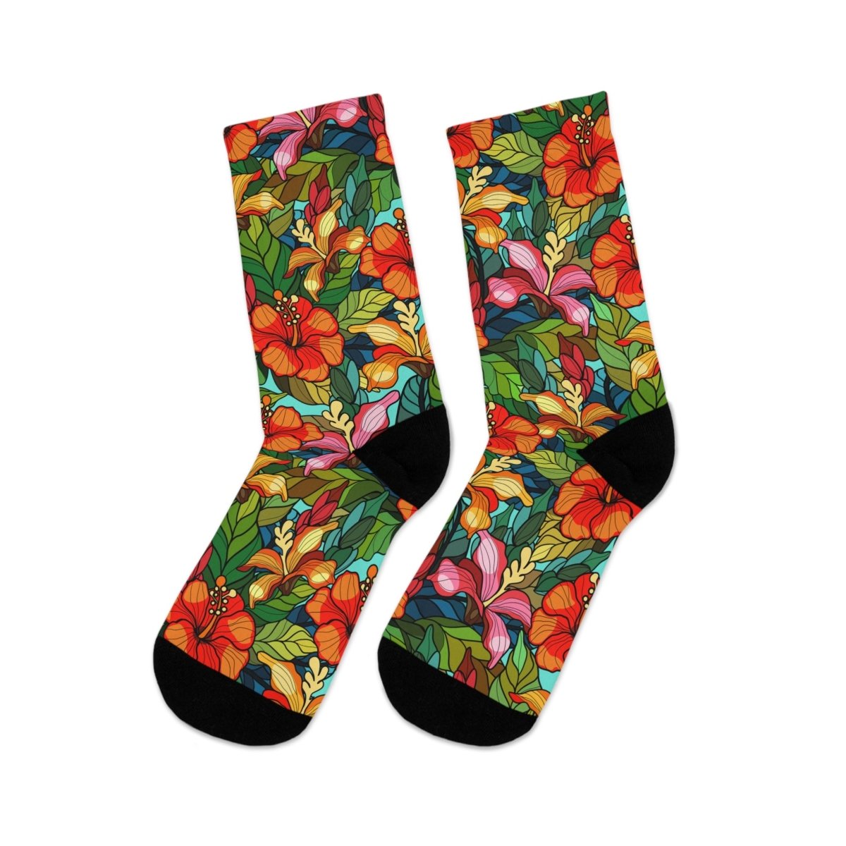 Eco - Friendly Floral Socks 27643216814527279493 Earthbound Pacific