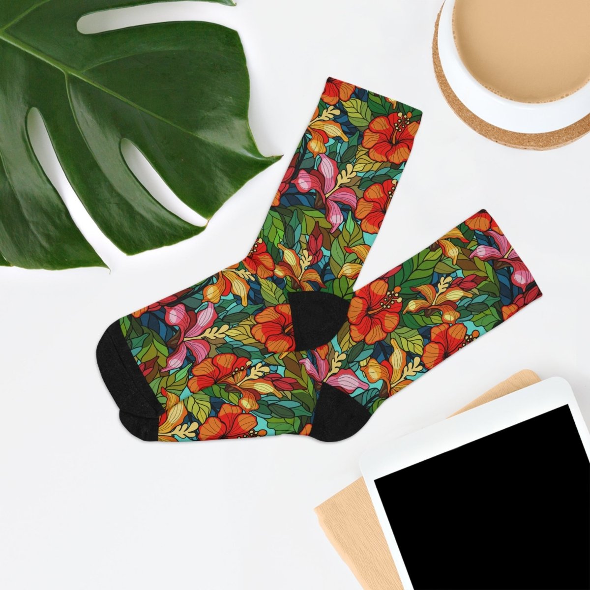 Eco - Friendly Floral Socks 27643216814527279493 Earthbound Pacific