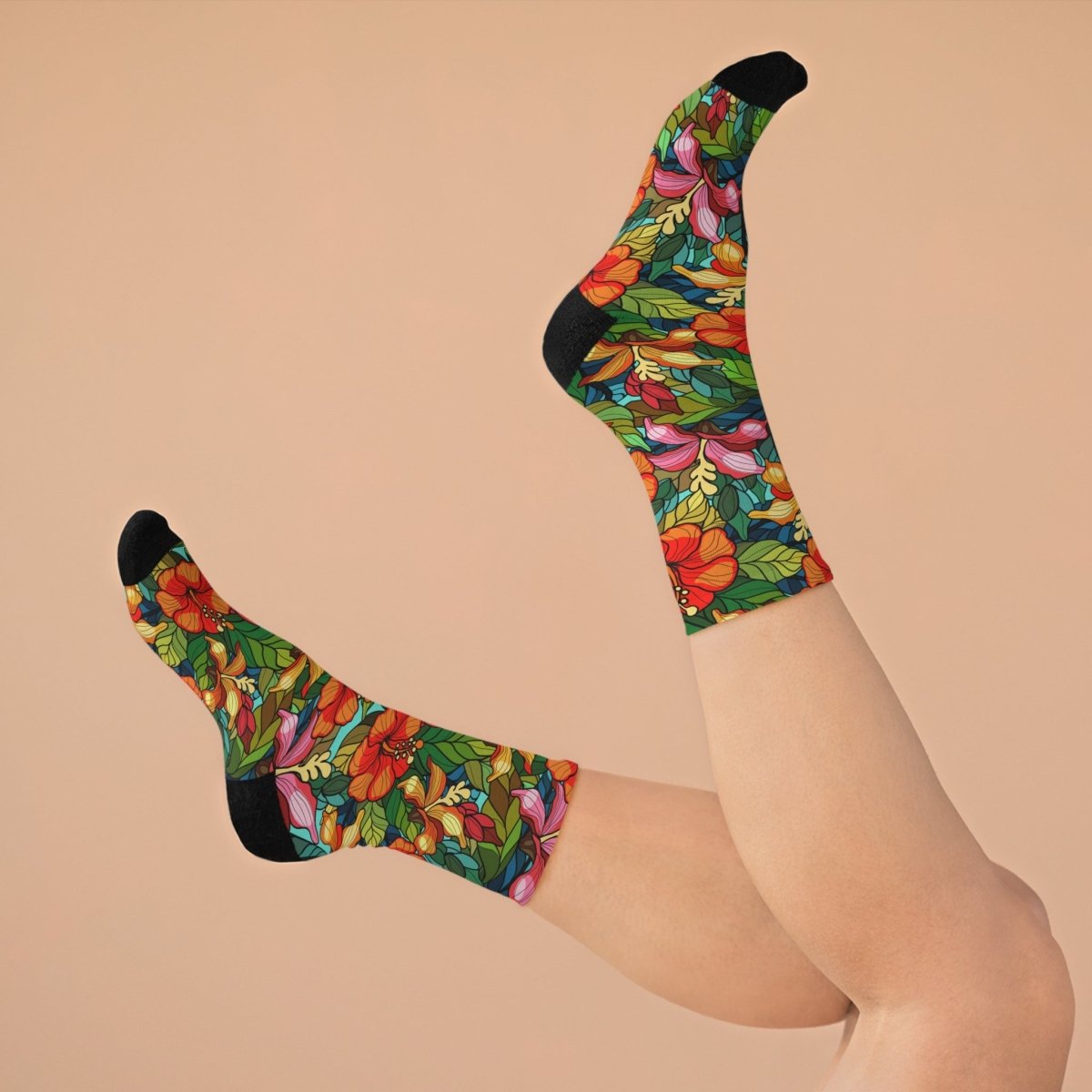 Eco - Friendly Floral Socks 27643216814527279493 Earthbound Pacific