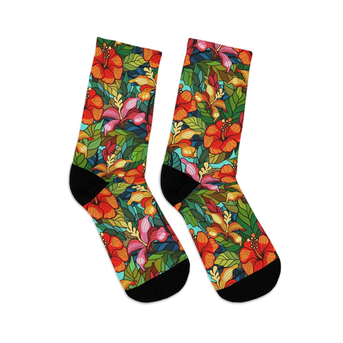 Eco - Friendly Floral Socks 27643216814527279493 Earthbound Pacific