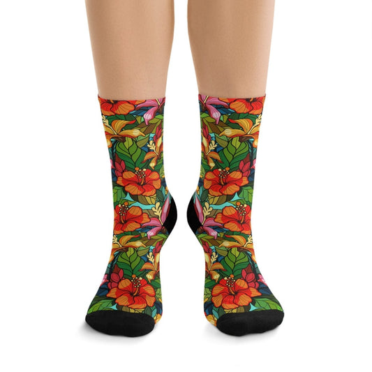 Eco - Friendly Floral Socks 27643216814527279493 Earthbound Pacific