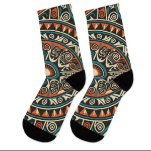 Eco - Friendly Patterned Tribal Design Socks 31483717348008588205 Earthbound Pacific