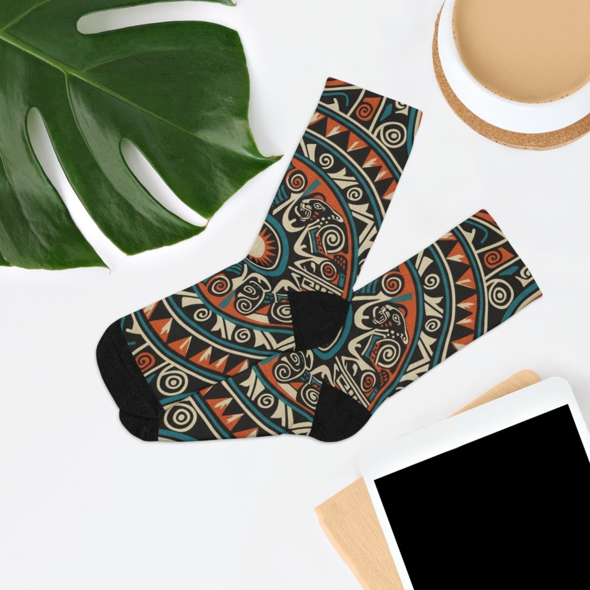 Eco - Friendly Patterned Tribal Design Socks 31483717348008588205 Earthbound Pacific