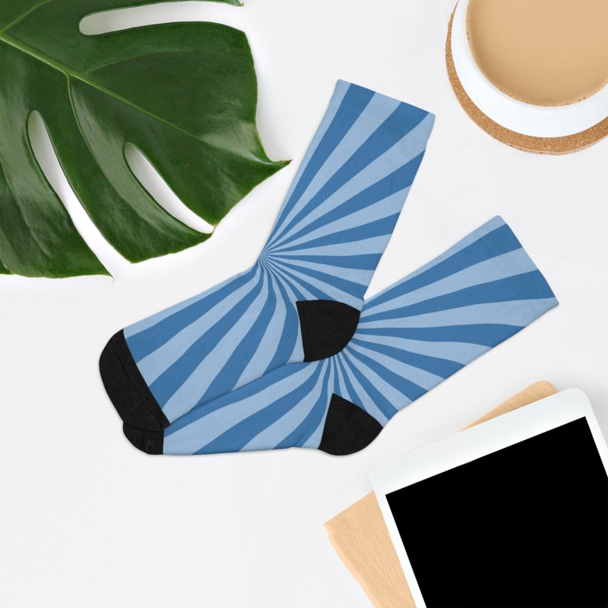 Eco - Friendly Spiral Pattern Socks | Recycled Material 28278877529645032524 Earthbound Pacific
