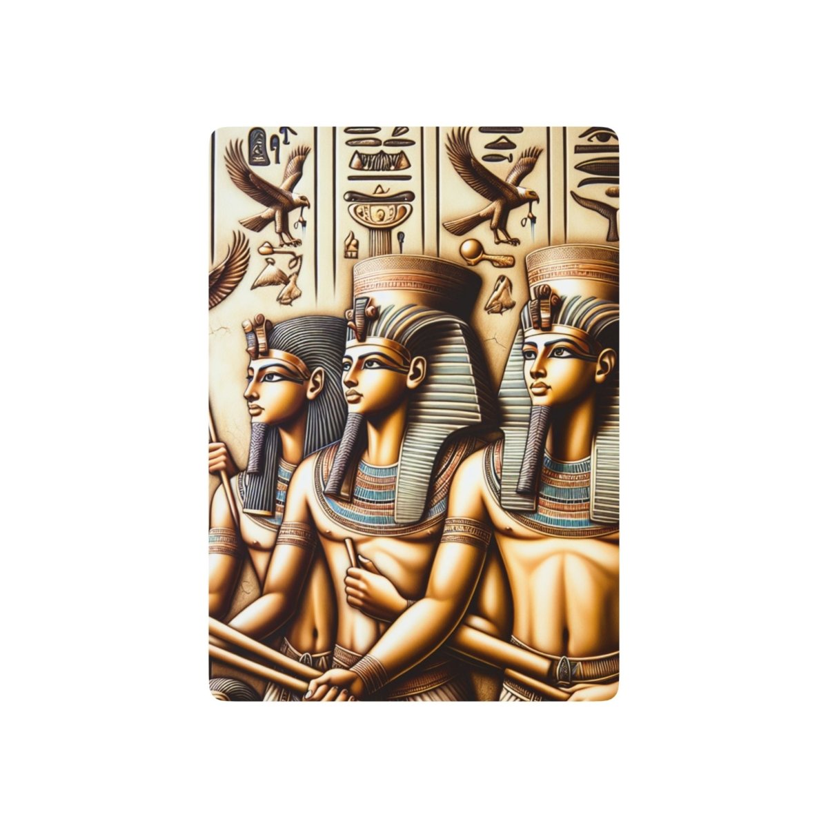 Egyptian Pharaoh Poker Playing Cards, Card Deck for Game Night, Unique Set for Card Players, Fun Gift Idea, Deck of Cards with Ancient - Earthbound Pacific