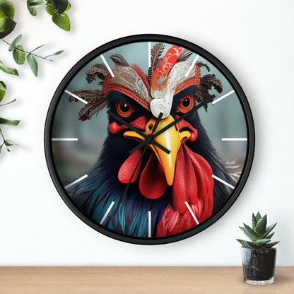 Fantasy Chicken Designer Wall Clock - Earthbound Pacific