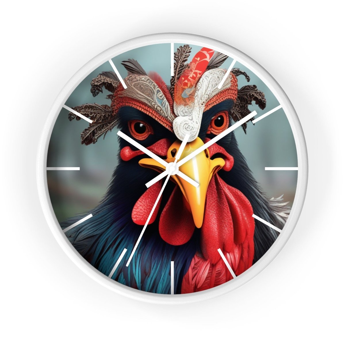 Fantasy Chicken Designer Wall Clock - Earthbound Pacific