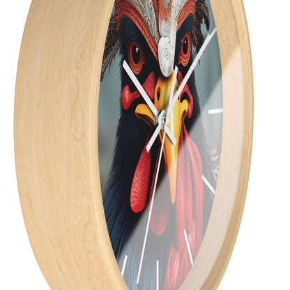 Fantasy Chicken Designer Wall Clock - Earthbound Pacific