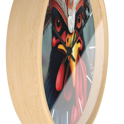 Fantasy Chicken Designer Wall Clock - Earthbound Pacific