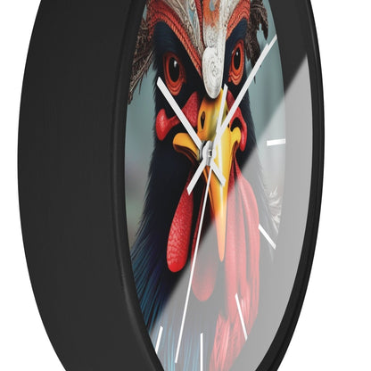 Fantasy Chicken Designer Wall Clock - Earthbound Pacific