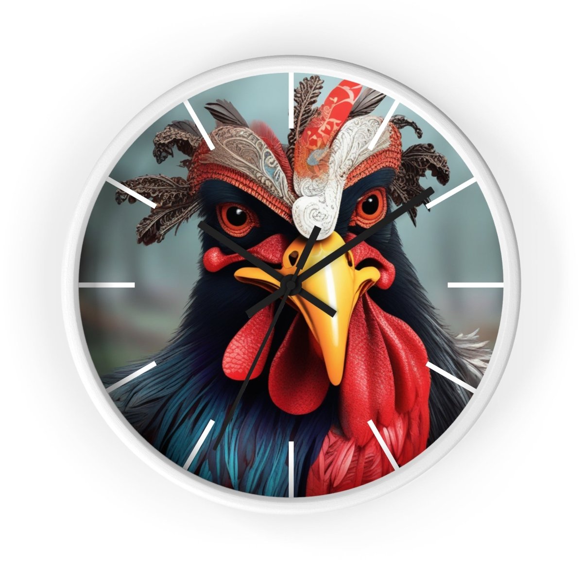 Fantasy Chicken Designer Wall Clock - Earthbound Pacific