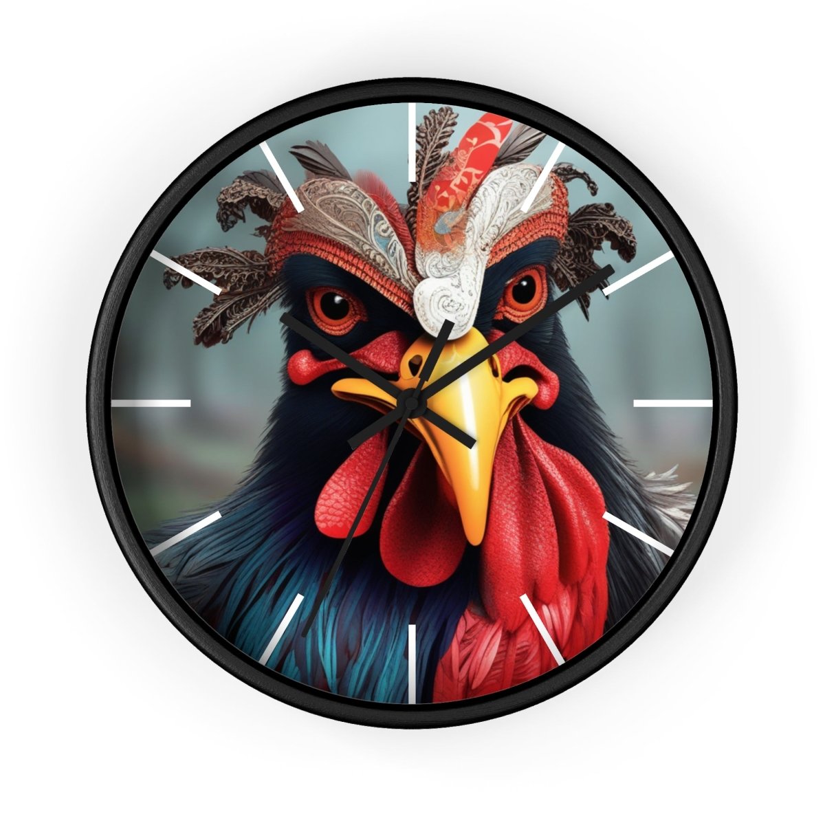 Fantasy Chicken Designer Wall Clock - Earthbound Pacific