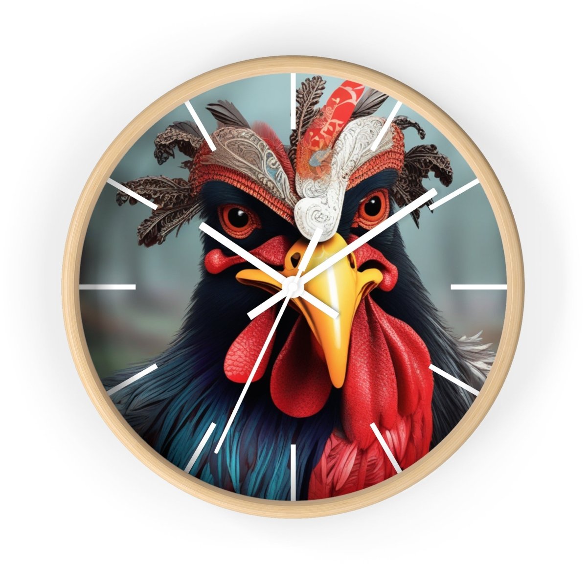 Fantasy Chicken Designer Wall Clock - Earthbound Pacific