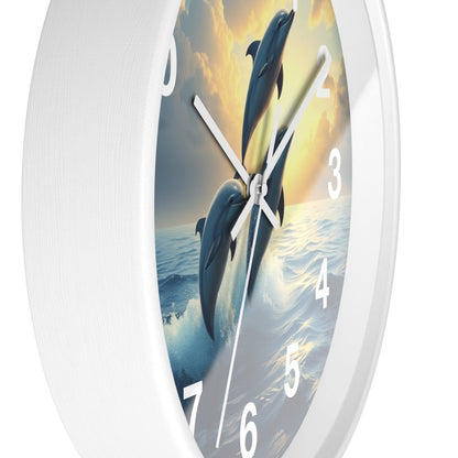 Fantasy Dolphin Designer Wall Clock - Earthbound Pacific