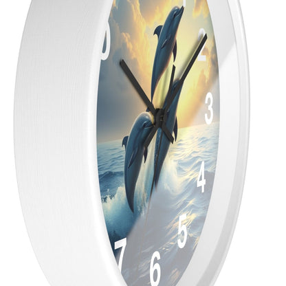 Fantasy Dolphin Designer Wall Clock - Earthbound Pacific