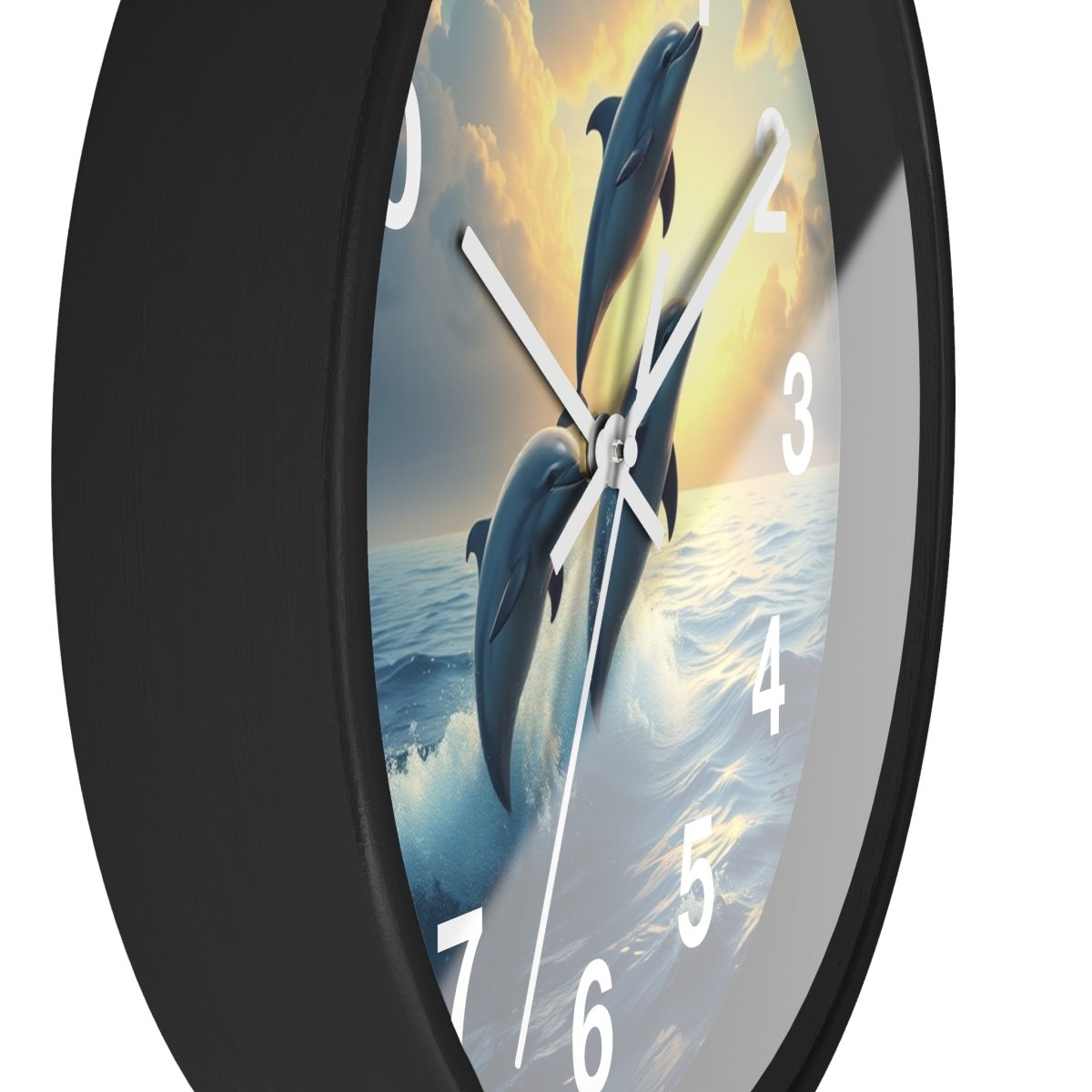 Fantasy Dolphin Designer Wall Clock - Earthbound Pacific