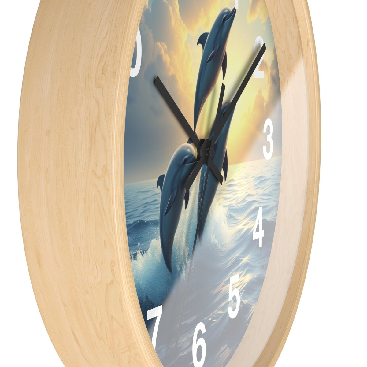 Fantasy Dolphin Designer Wall Clock - Earthbound Pacific