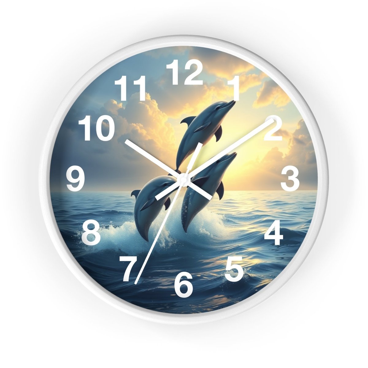 Fantasy Dolphin Designer Wall Clock - Earthbound Pacific