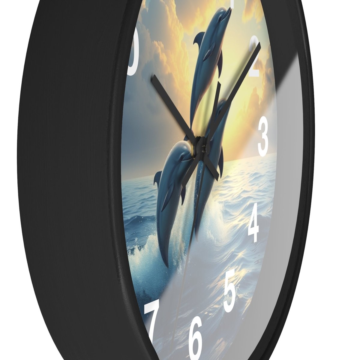 Fantasy Dolphin Designer Wall Clock - Earthbound Pacific