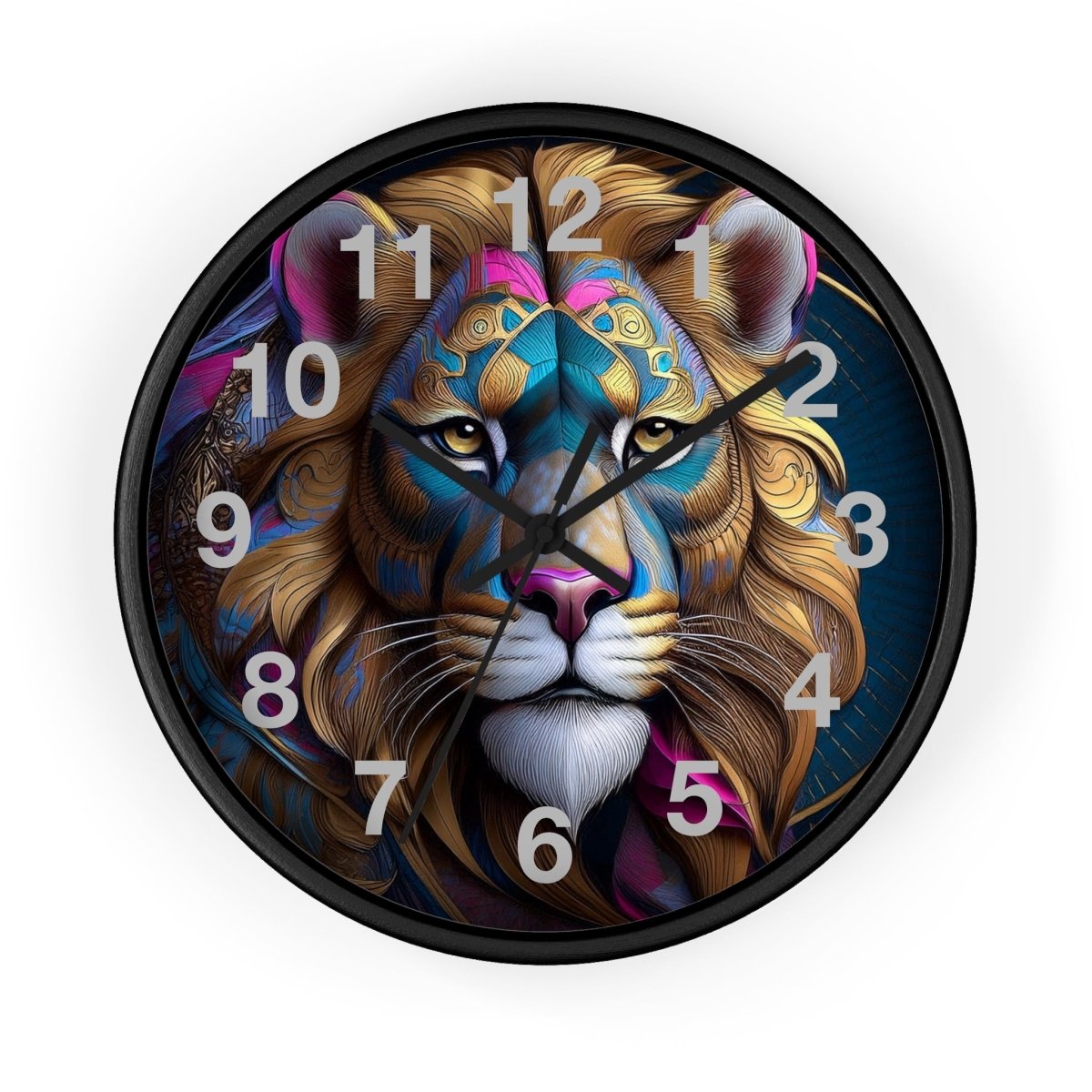 Fantasy Lion Designer Wall Clock - Earthbound Pacific