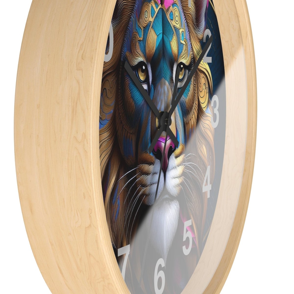 Fantasy Lion Designer Wall Clock - Earthbound Pacific