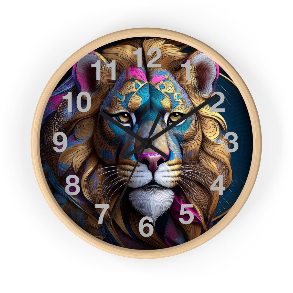 Fantasy Lion Designer Wall Clock - Earthbound Pacific