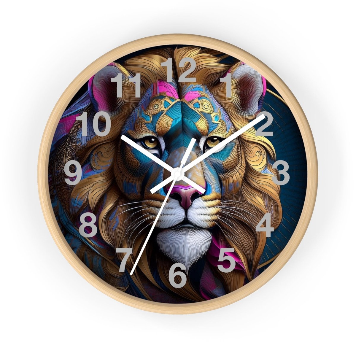 Fantasy Lion Designer Wall Clock - Earthbound Pacific