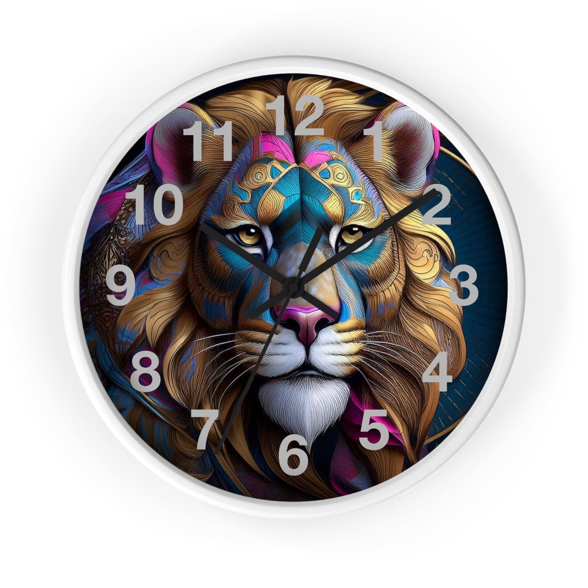 Fantasy Lion Designer Wall Clock - Earthbound Pacific