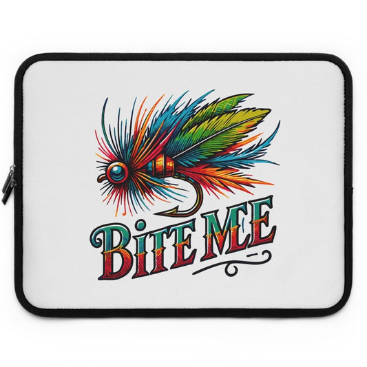 Fishing "Bite Me" Laptop Sleeve - Earthbound Pacific