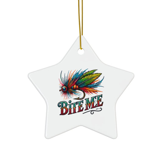 Fishing " Bite Me"Christmas Tree Ornaments - Earthbound Pacific