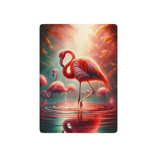 Flamingo Poker Playing Cards Set - Unique Card Game, Gift for Game Nights, Birthday Present, Pool Party Accessory, Summer Vibes - Earthbound Pacific