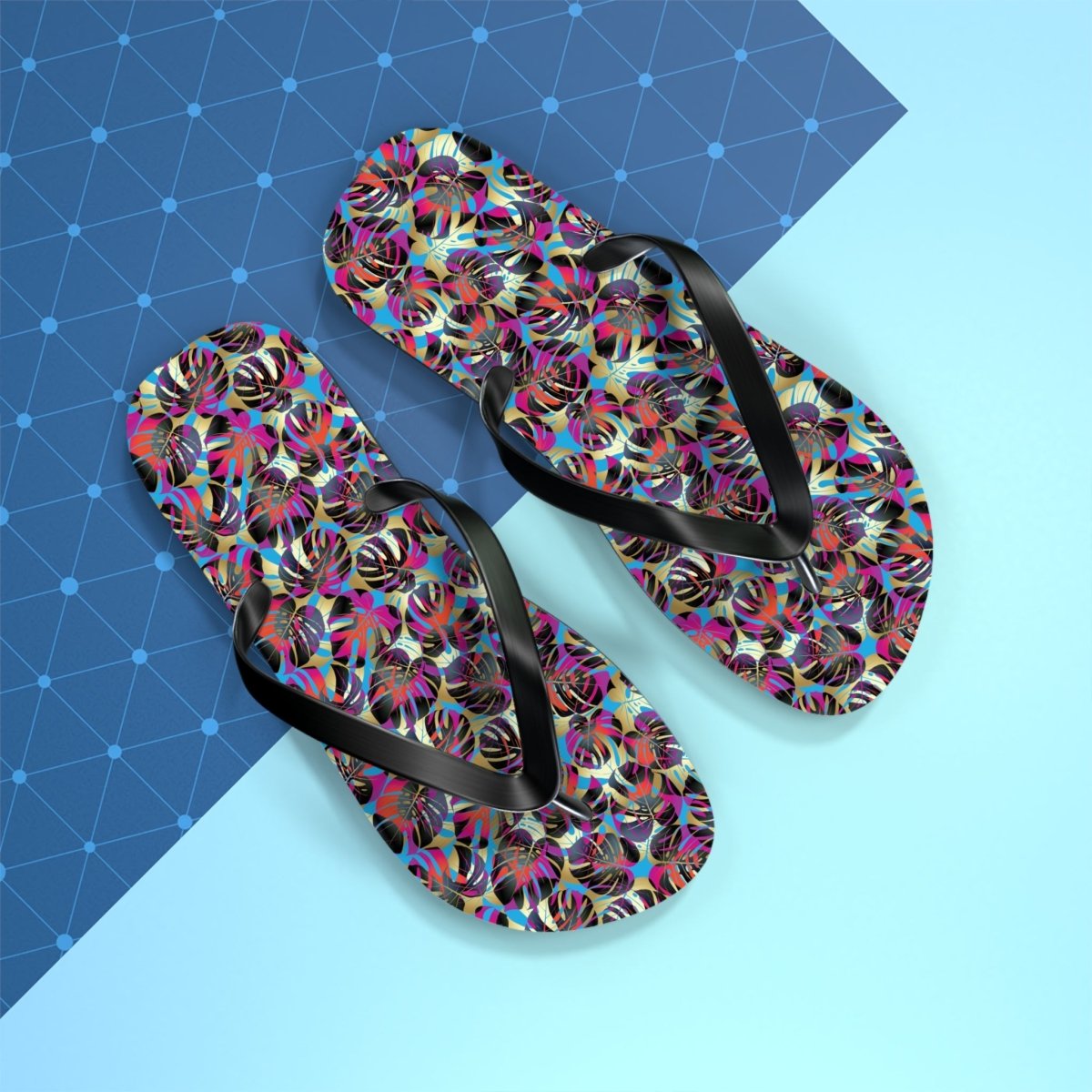 Flip Flops - Psychedelic Canopy Design 28930898708903906123 Earthbound Pacific
