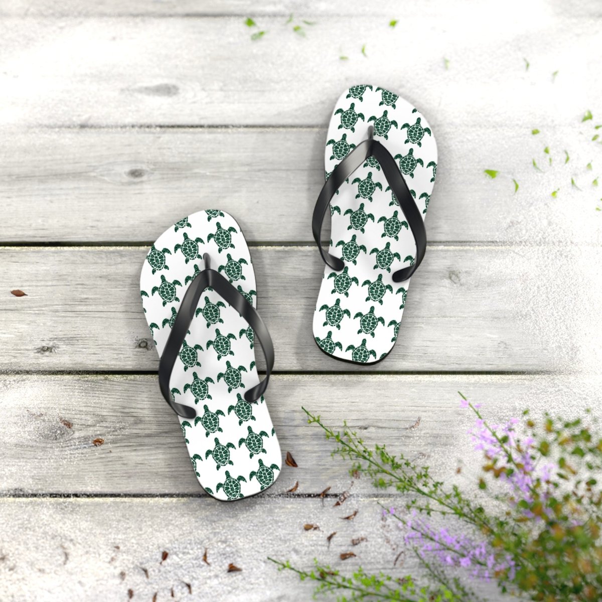 Flip Flops: Turtle Trek Design 14218118918579919796 Earthbound Pacific