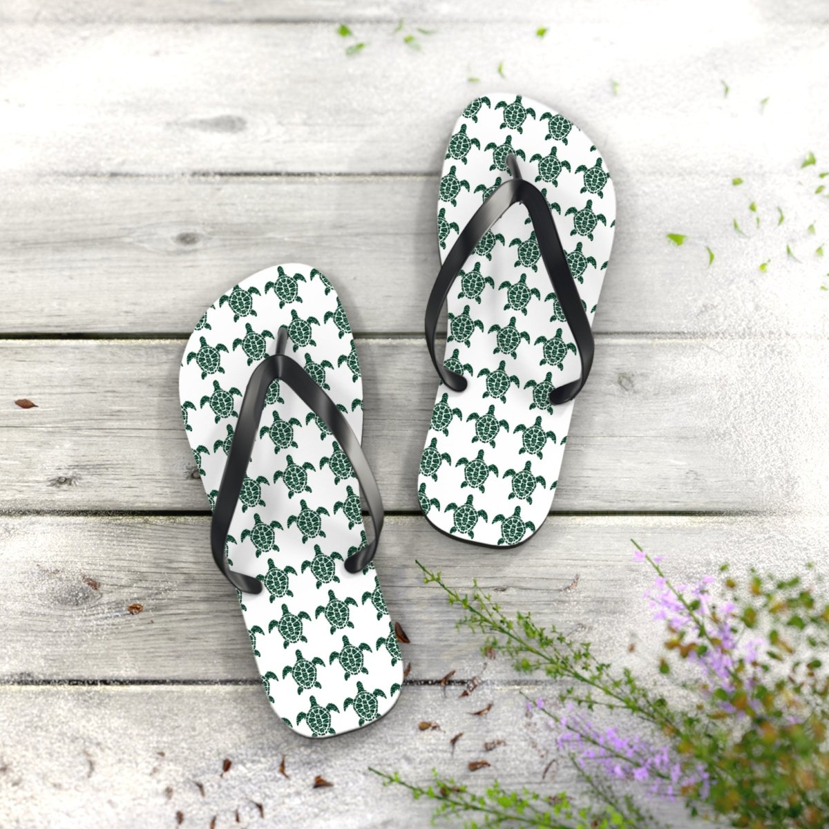 Flip Flops: Turtle Trek Design 14218118918579919796 Earthbound Pacific