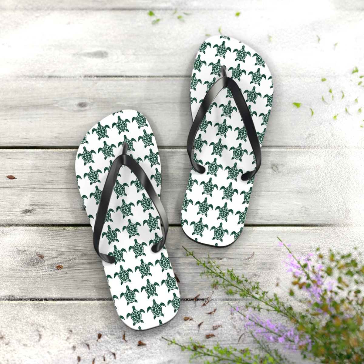 Flip Flops: Turtle Trek Design 14218118918579919796 Earthbound Pacific