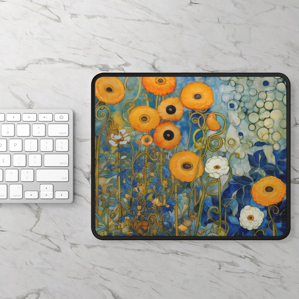 Floral Art Gaming Mouse Pad - Vibrant Mouse Mat for Gamers & Home Office 77648857678639945664 Earthbound Pacific