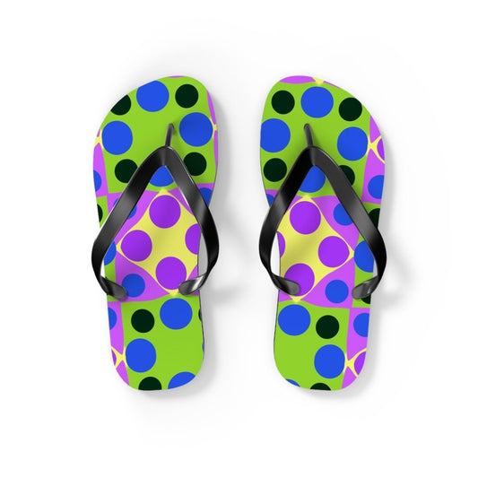 Funky Polka Design Flip Flops 28336815846537137092 Earthbound Pacific
