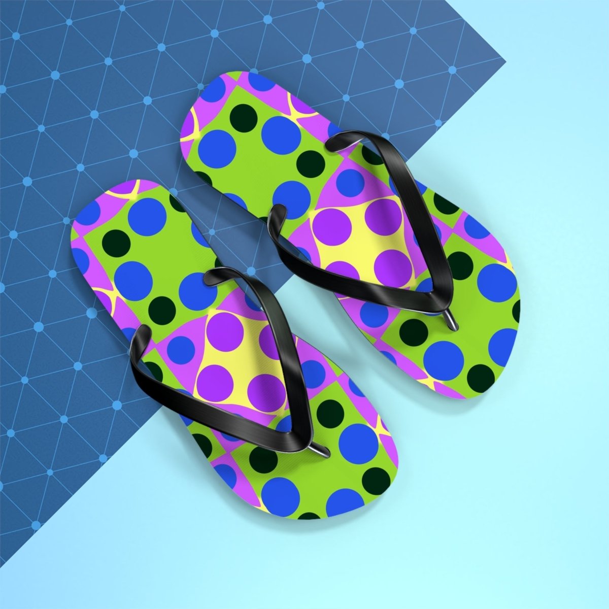 Funky Polka Design Flip Flops 47886446276053109654 Earthbound Pacific