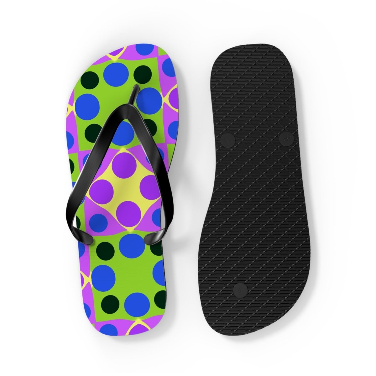 Funky Polka Design Flip Flops 47886446276053109654 Earthbound Pacific