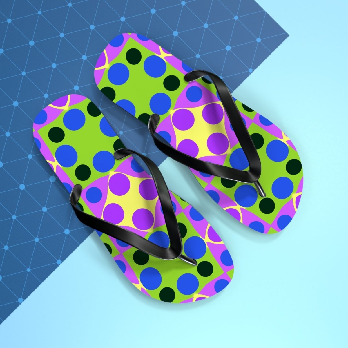 Funky Polka Design Flip Flops 47886446276053109654 Earthbound Pacific