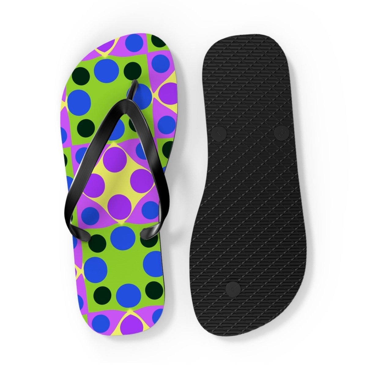 Funky Polka Design Flip Flops 47886446276053109654 Earthbound Pacific