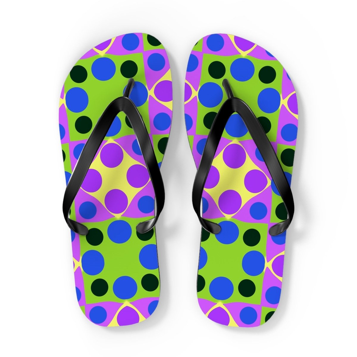 Funky Polka Design Flip Flops 47886446276053109654 Earthbound Pacific