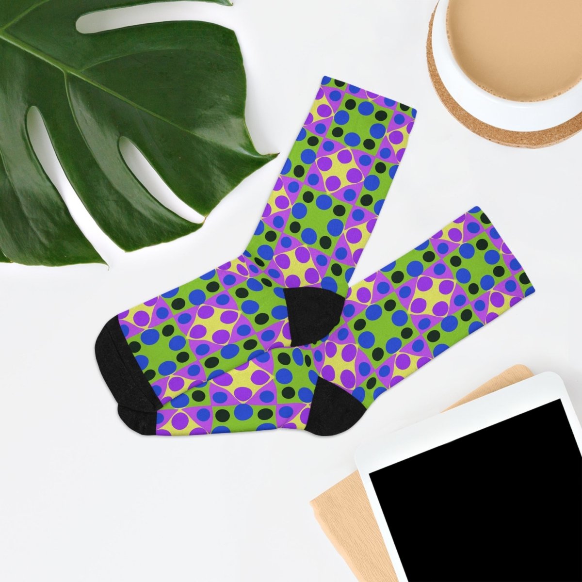 Funky Socks - Psychedelic Polka - Recycled Poly - Retro Collection 11342706908267934397 Earthbound Pacific