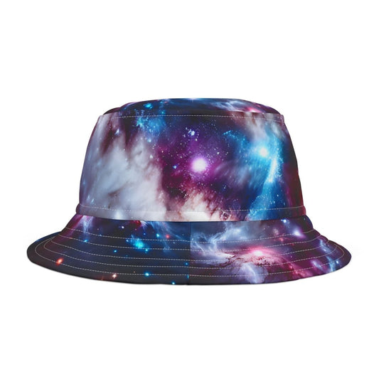 Galaxy Design Bucket Hat - Outer Space Starry Night Cap, Astronomy Fashion Accessory, Celestial Print Sun Protection Headwear, Festival 18212406583156310353 Earthbound Pacific