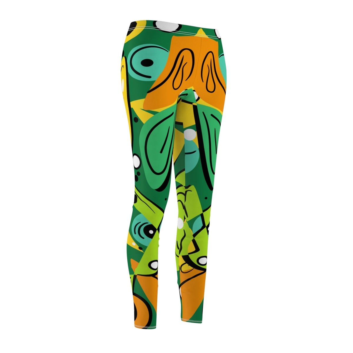 Geometric Abstract Tribal inspired Womens Leggings - Earthbound Pacific