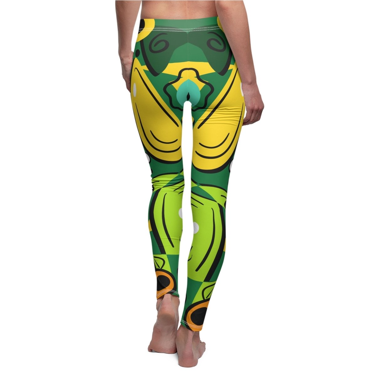 Geometric Abstract Tribal inspired Womens Leggings - Earthbound Pacific