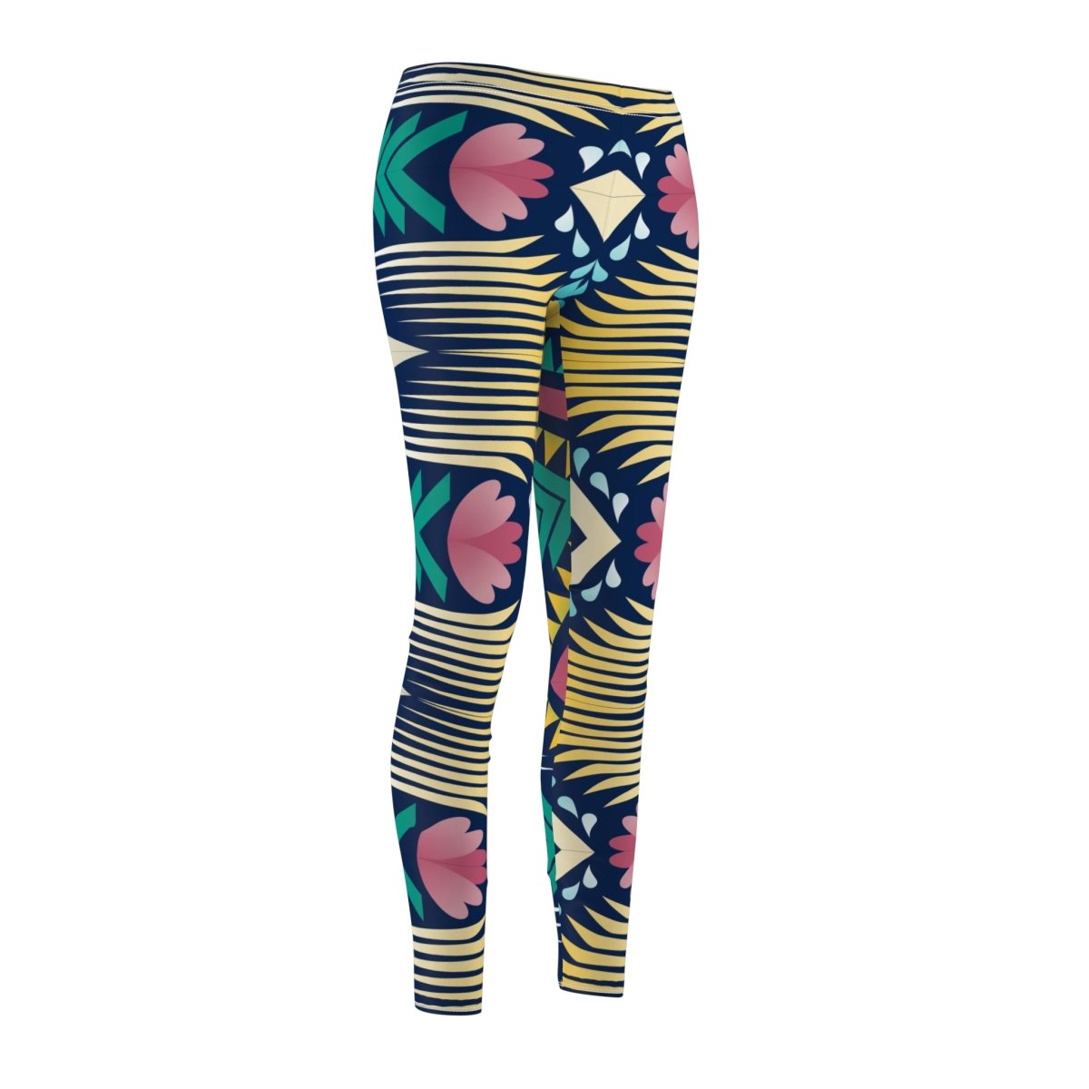 Geometric Abstract Tribal inspired Womens Leggings - Earthbound Pacific