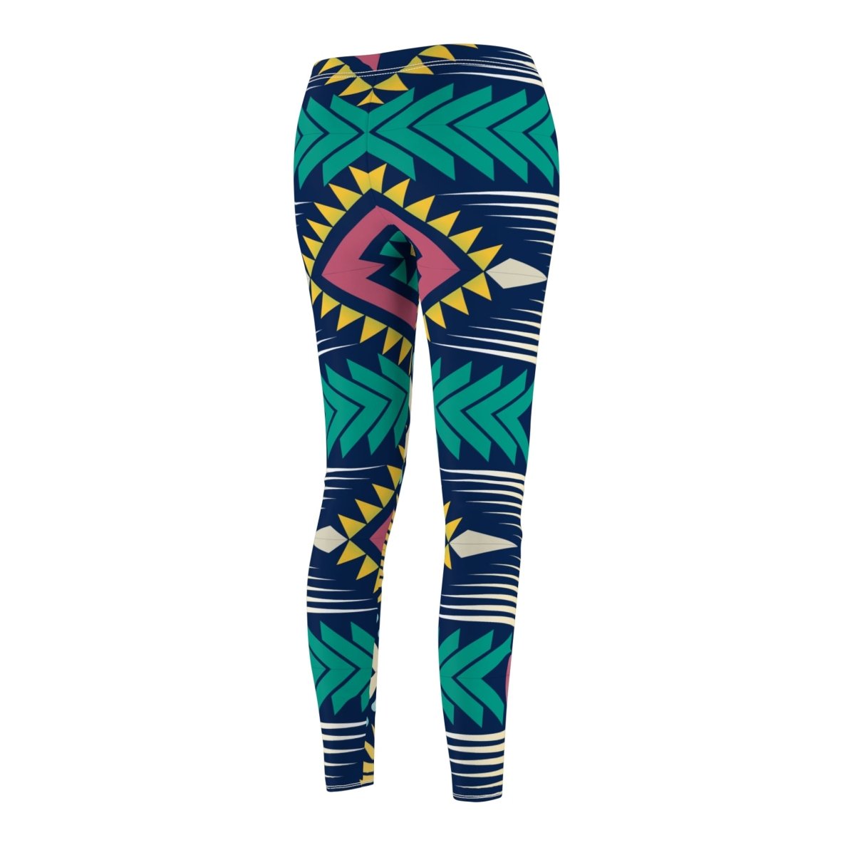 Geometric Abstract Tribal inspired Womens Leggings - Earthbound Pacific